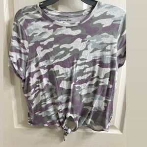 camo calvin klein top
